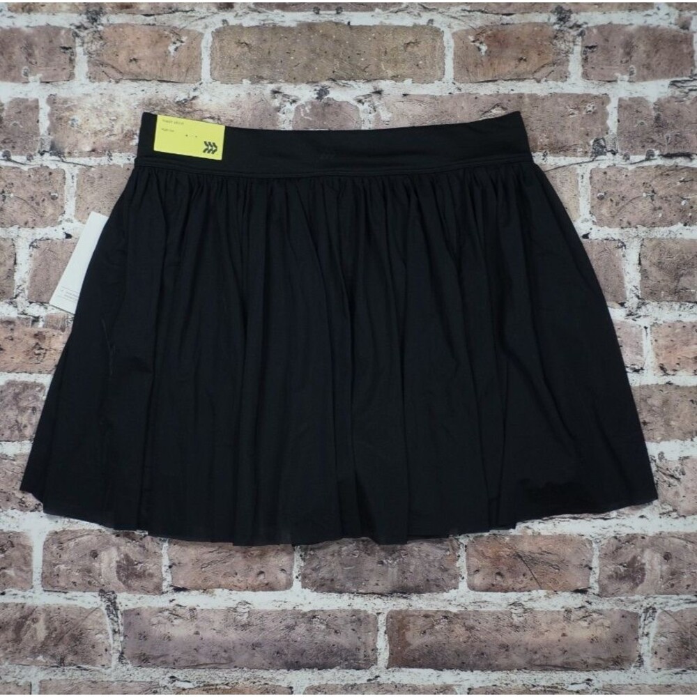 NWT All in Motion High Rise Mesh Athletic Skort Womens Sz M Black - Picture 3 of 5